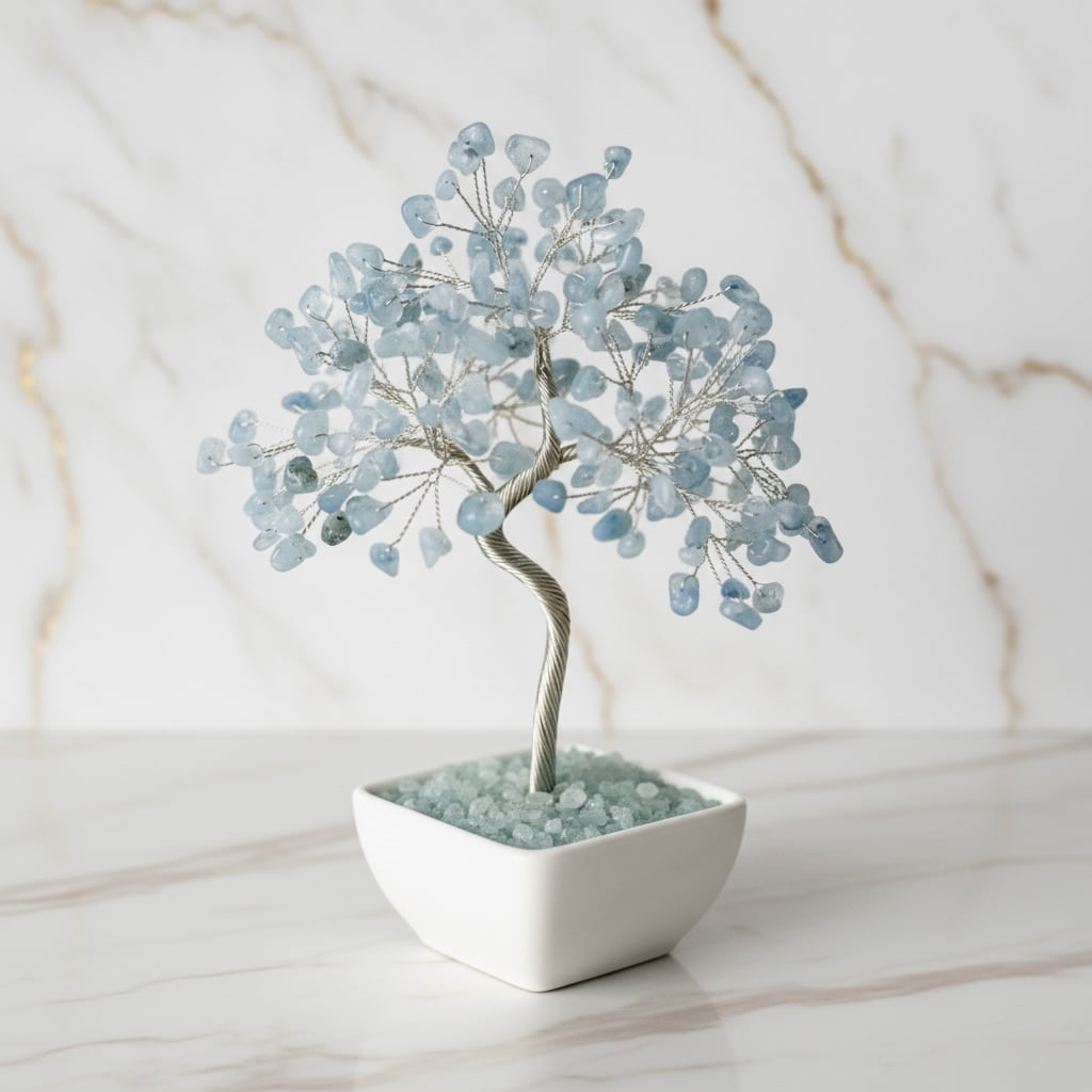 Aquamarin Baum - Kühle Klarheit