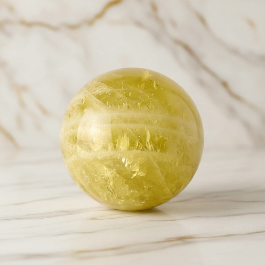 Citrin Kugel – Lebensfreude & Energie CrystalScents