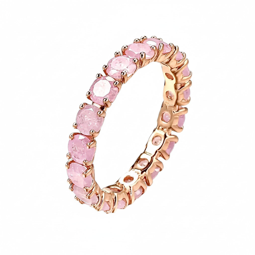 Ring Rosa – Elegantes Schmuckstück mit funkelndem Highlight