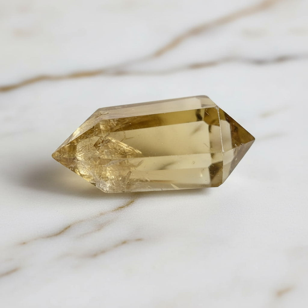 Citrin Doppelender – Strahlendes Naturjuwel