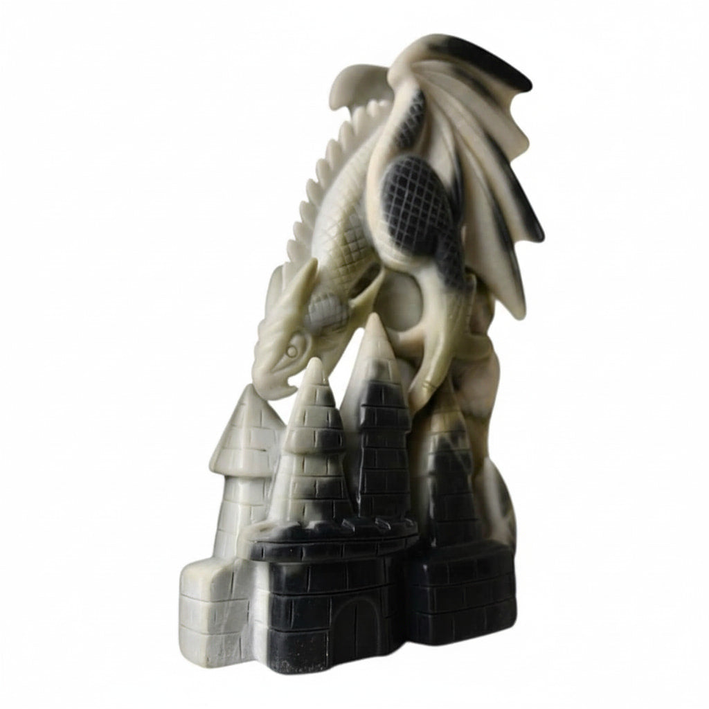 Tai-Chi-Stein – Majestätische Drachenfigur CrystalScents
