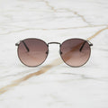 Sonnenbrille in schwarz mit gemustertem Steg CrystalScents