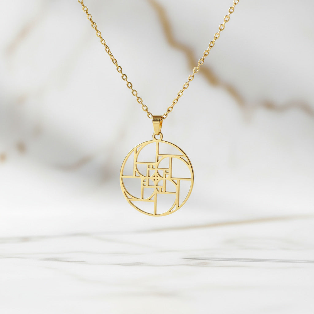 Halskette „Vierfach Goldener Schnitt“ – für Ausgleich & Klarheit CrystalScents