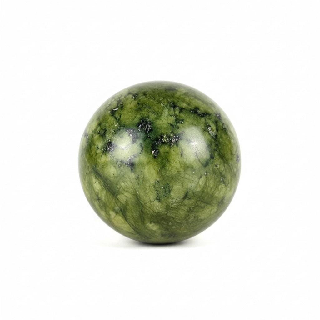 Serpentin Kugel – Beruhigende Energie CrystalScents