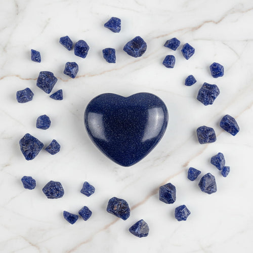 Mini Blaufluss Herz – voller Schimmer & Energie CrystalScents