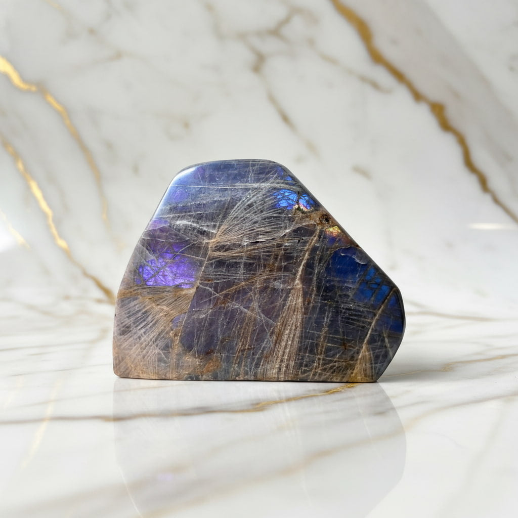 Große Labradorit Sunset Freiform – Farbenprächtiges Unikat CrystalScents