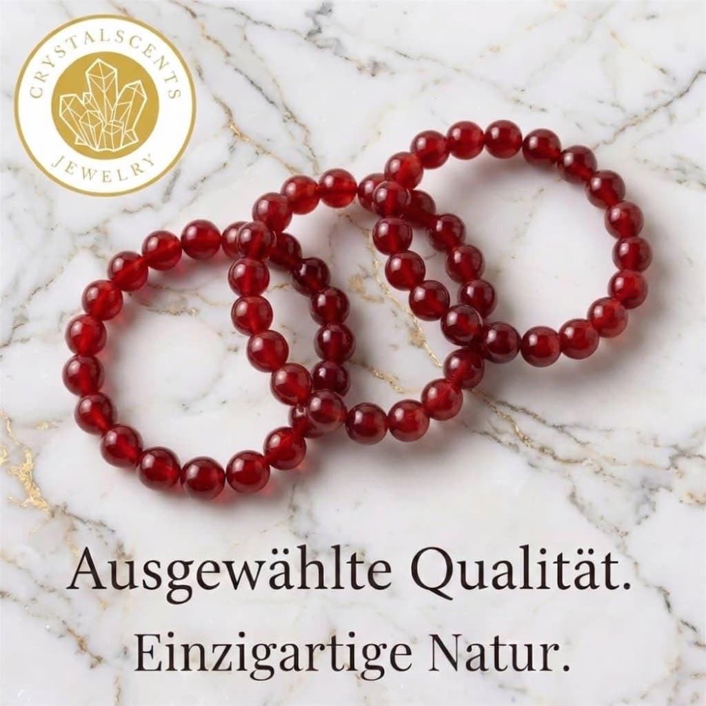 Rotes Achat Kugelarmband – Energie & Ausstrahlung