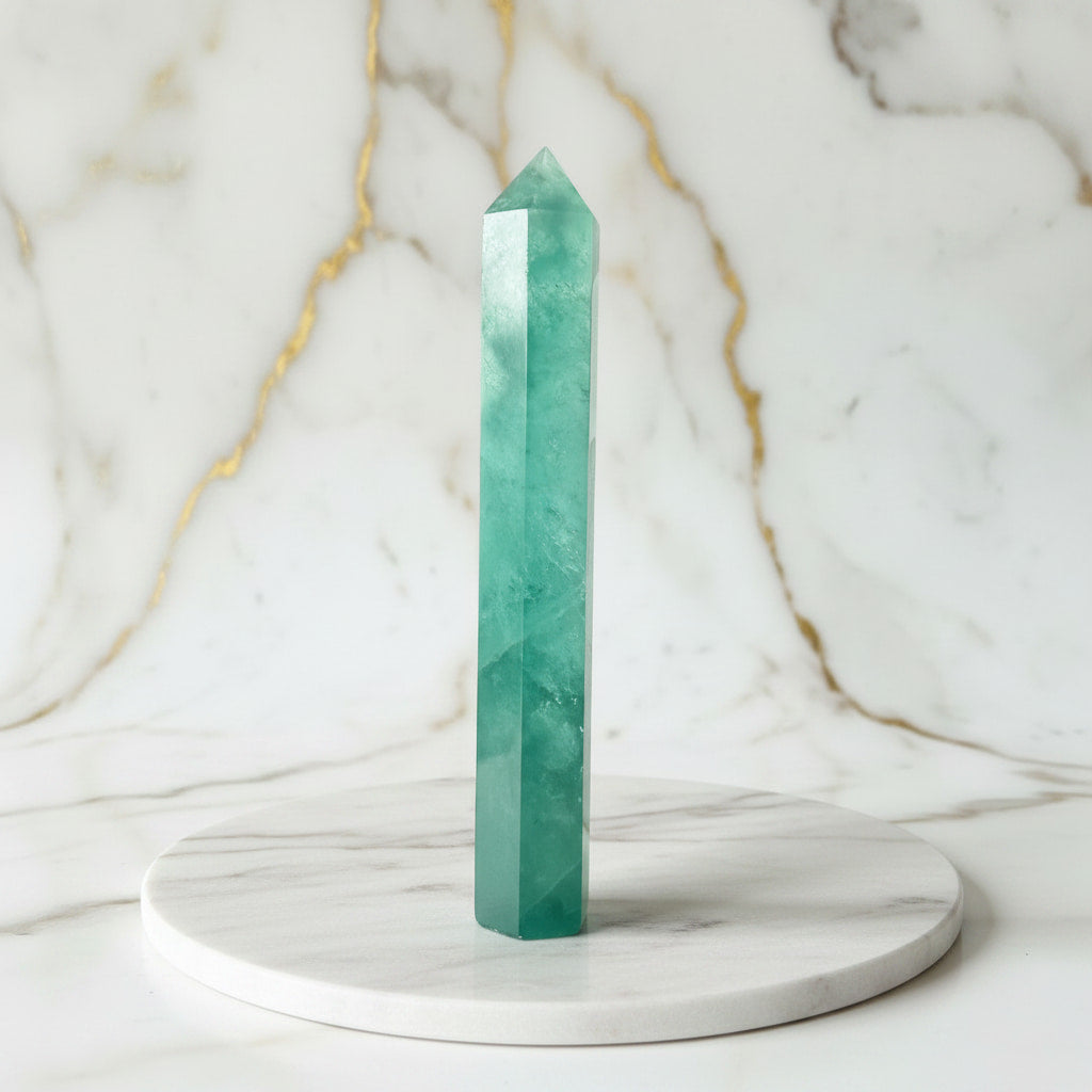 Fluorit Obelisk – Strahlendes Statement