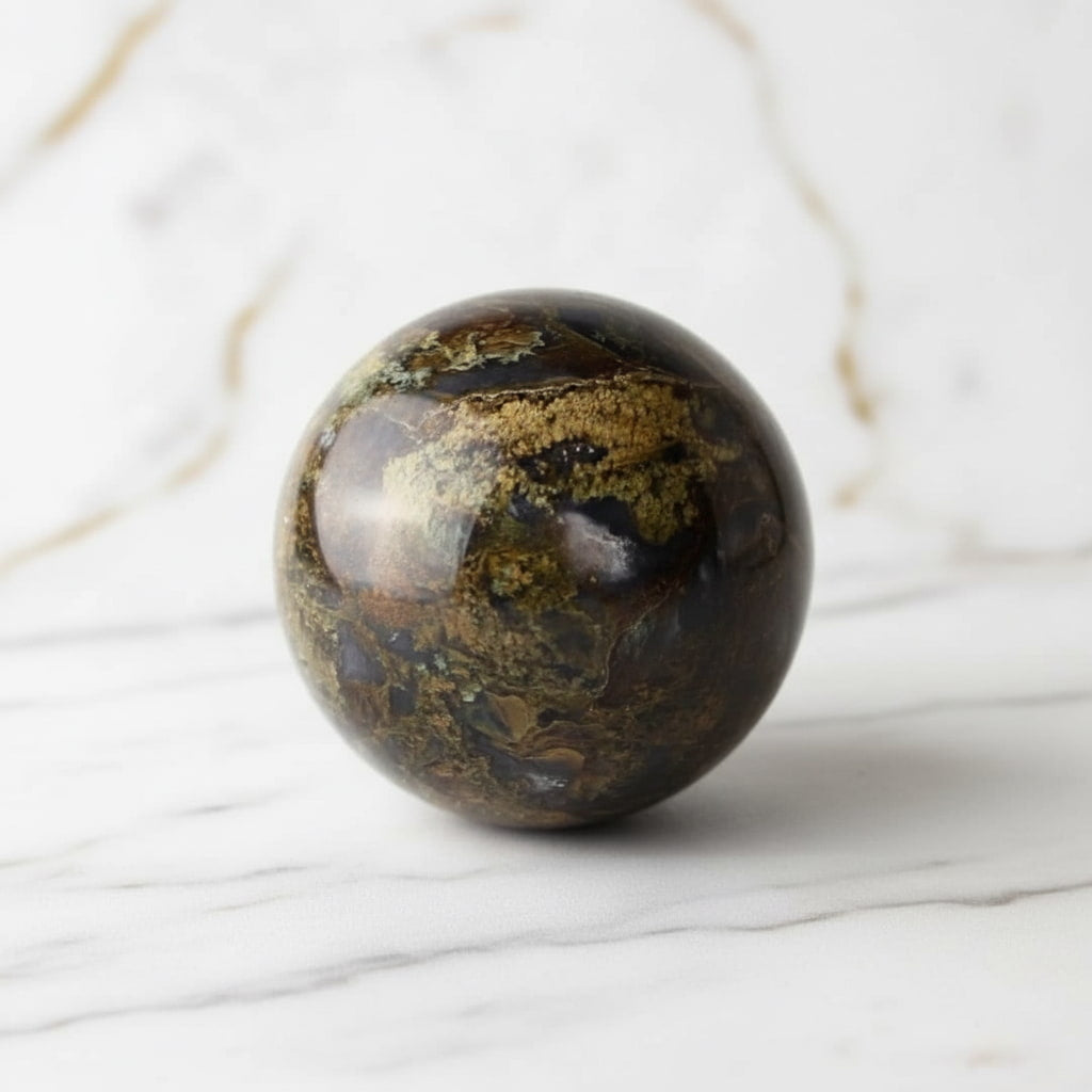 Moosachat Kugel – Naturnahes Wohnhighlight