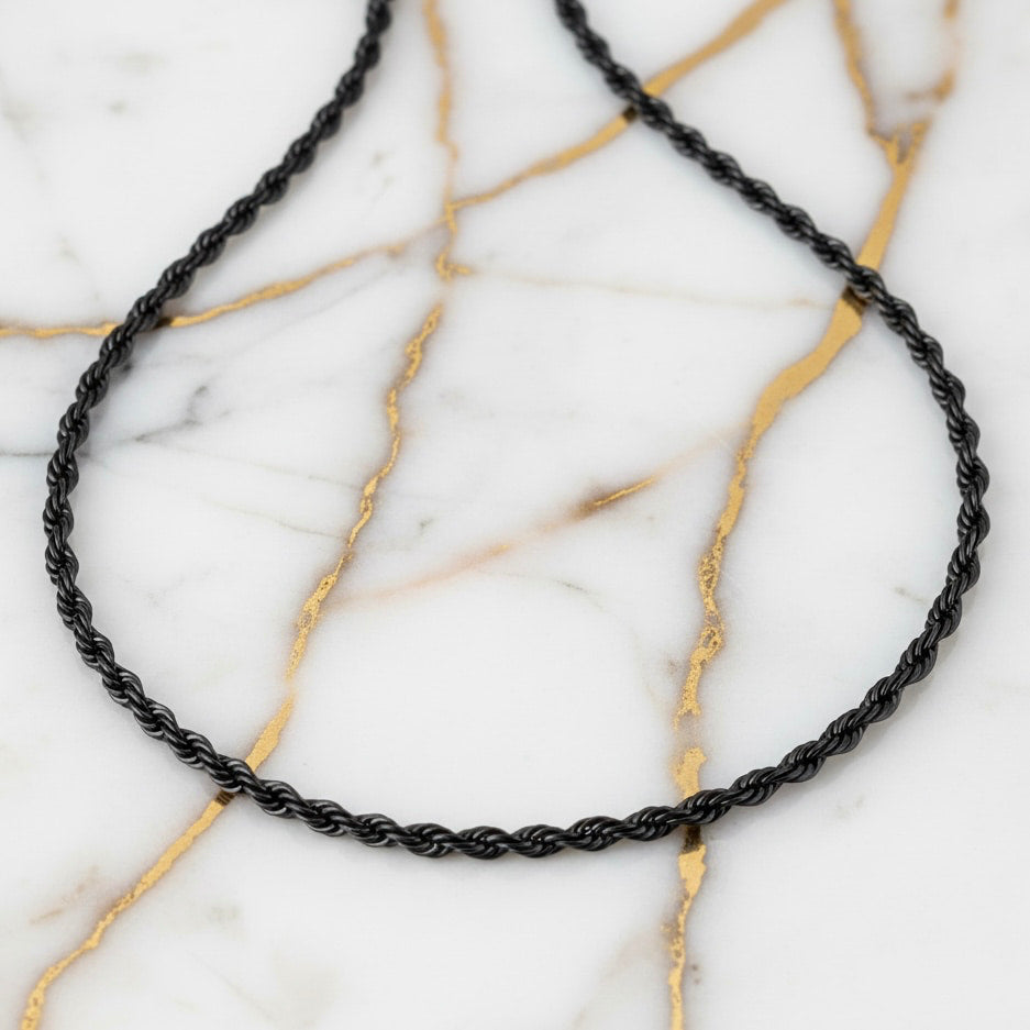Halskette – Schwarz, ausdrucksstark & elegant CrystalScents