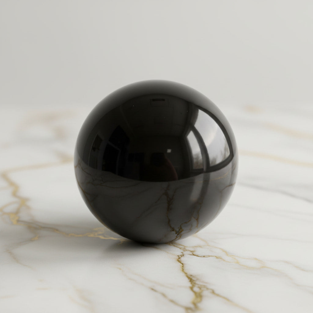 Sehr große Obsidian Kugel – Schutz & innere Stärke CrystalScents