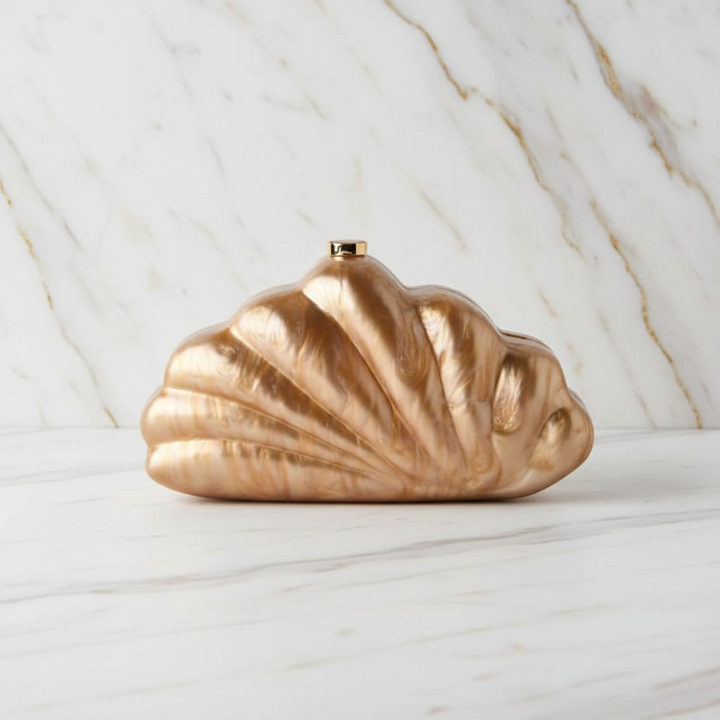 Clutch in Bronze – edle Tasche mit zartem Glanz CrystalScents