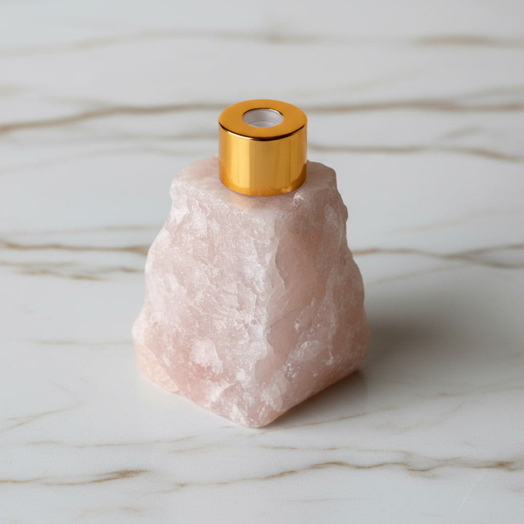 Rosenquarz Raumduftdiffuser - Harmonie & Leichtigkeit CrystalScents