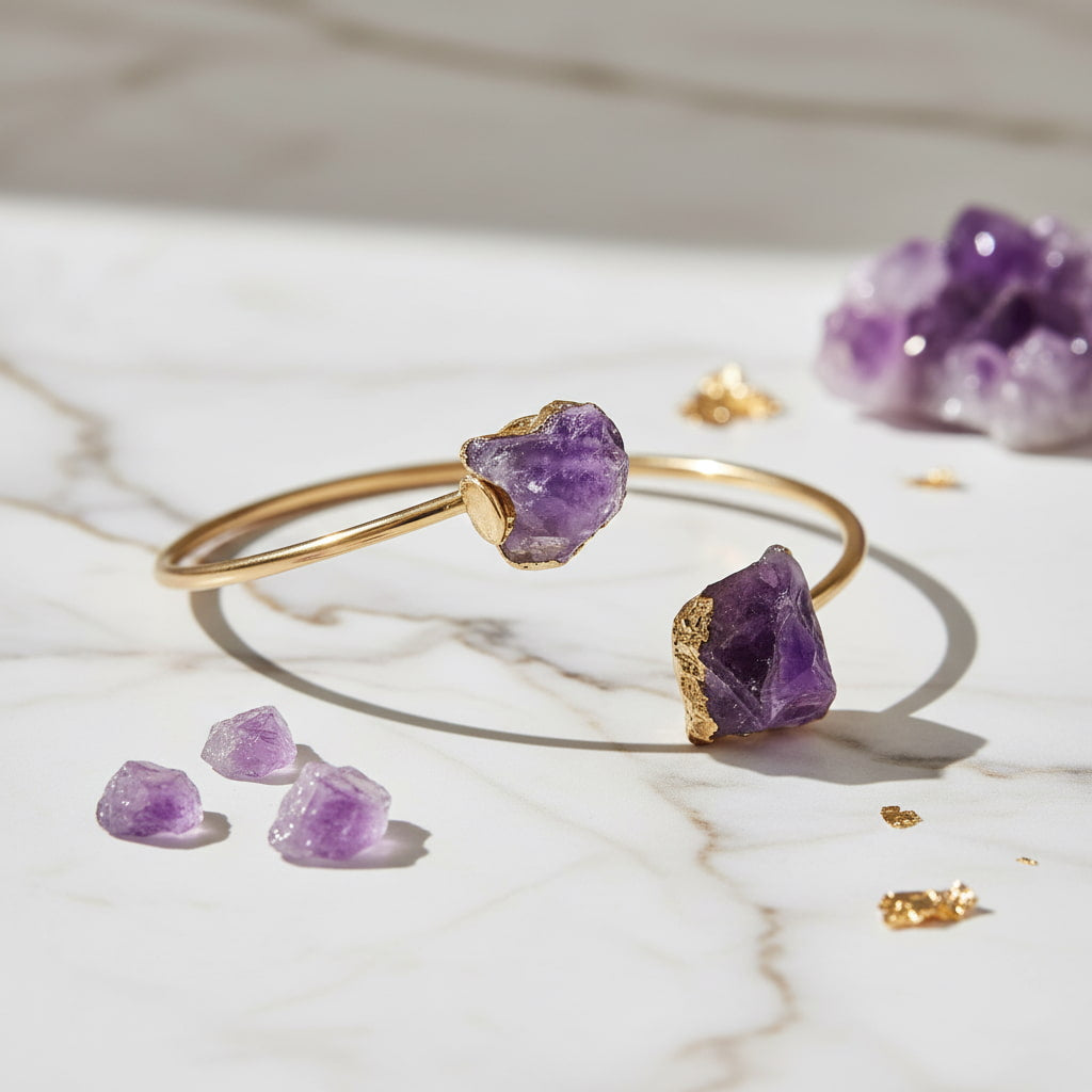 Amethyst Armreif - Besondere Ausstrahlung