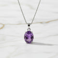 Amethyst Halskette - Ruhe & Erinnerung CrystalScents
