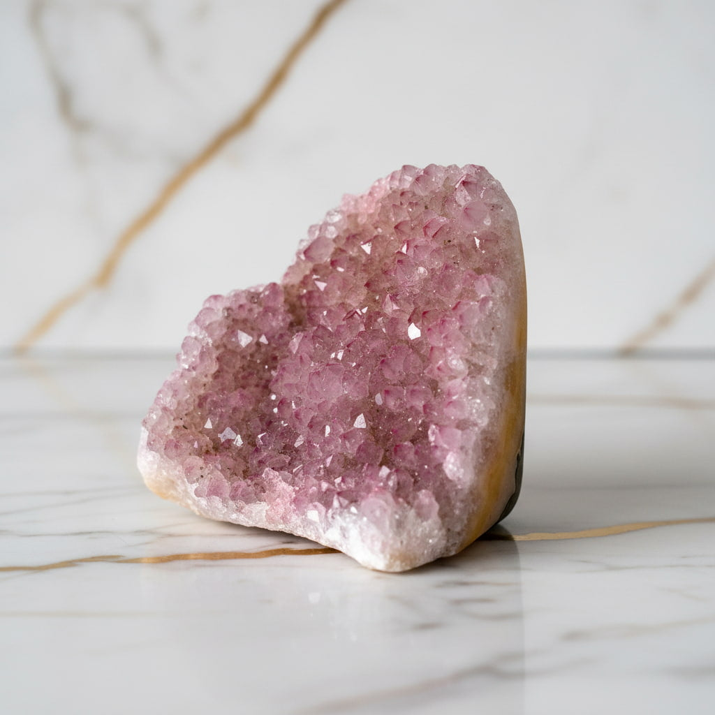 Amethystdruse rosa – Zarte Farbnuancen für Ruhe & Harmonie CrystalScents