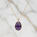 Amethyst Halskette – Facettierter Anhänger für Harmonie & Balance CrystalScents