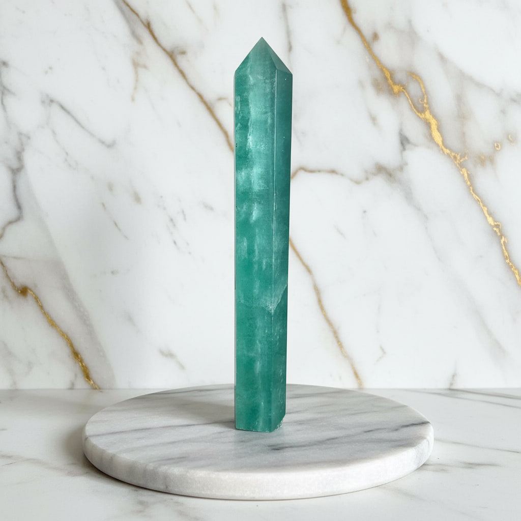 Fluorit Obelisk – Strahlendes Statement