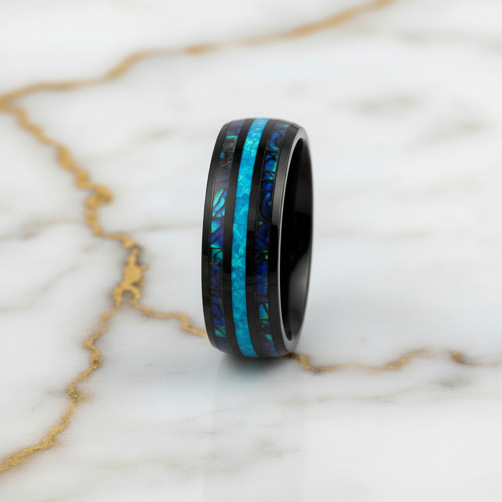 Ring Dunkelblau-Schwarz – Stilvolles Highlight für elegante Looks CrystalScents