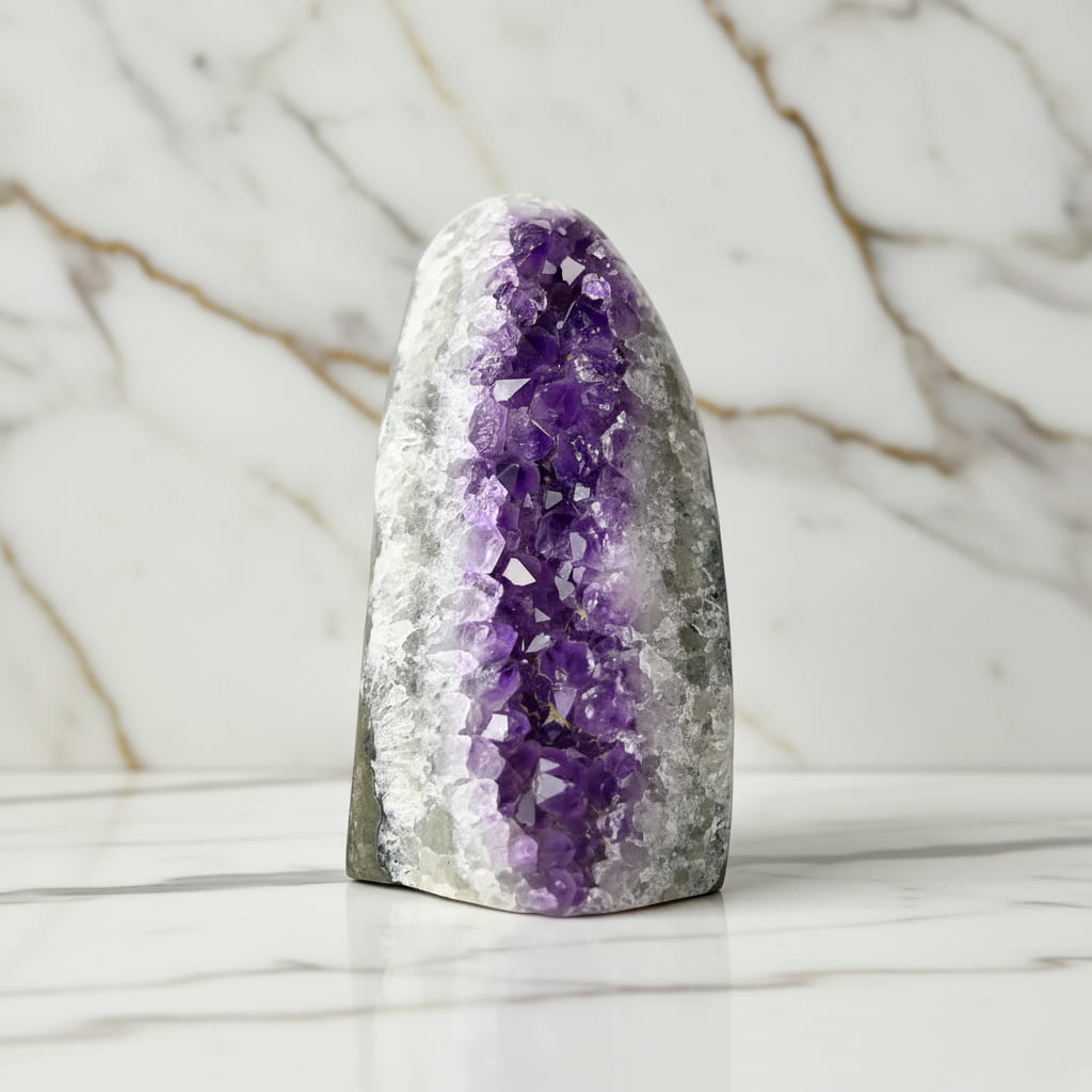 Amethystdruse – Funkelndes Naturjuwel für Wohnräume CrystalScents