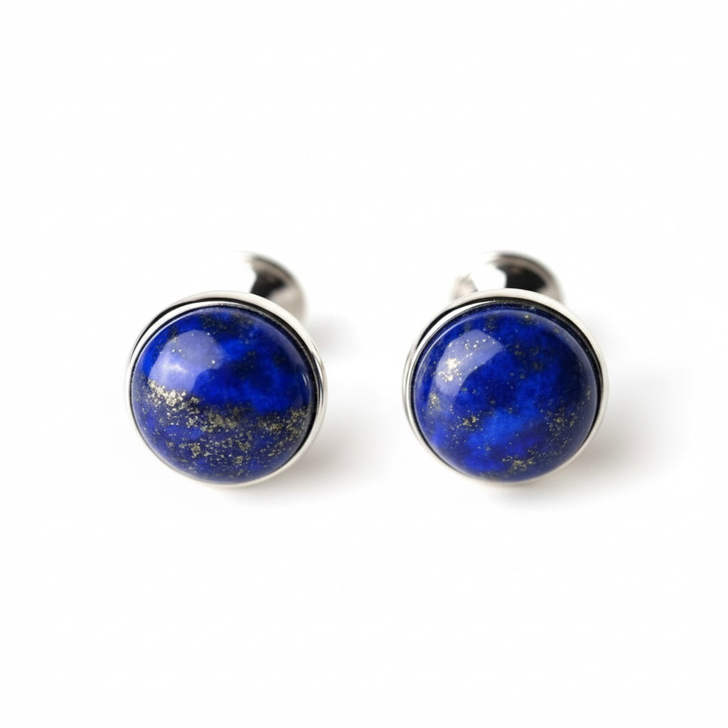 Lapislazuli Manschettenknöpfe - Stärke & Mut CrystalScents
