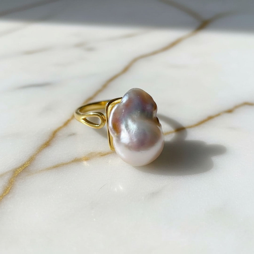 Ring Gold - mit zeitloser Perle CrystalScents