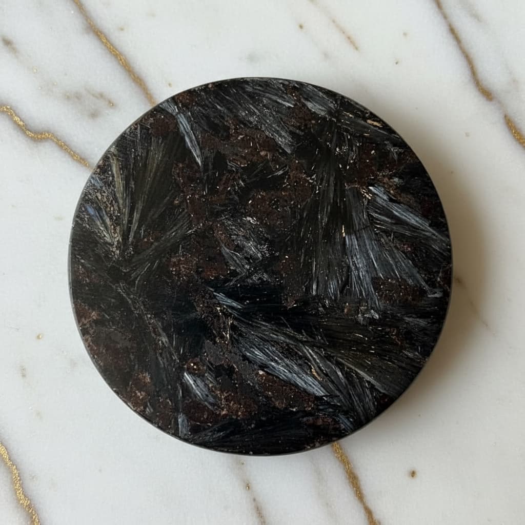 Granat & Astrophylit Scheibe – für stilvolle Wohnakzente CrystalScents