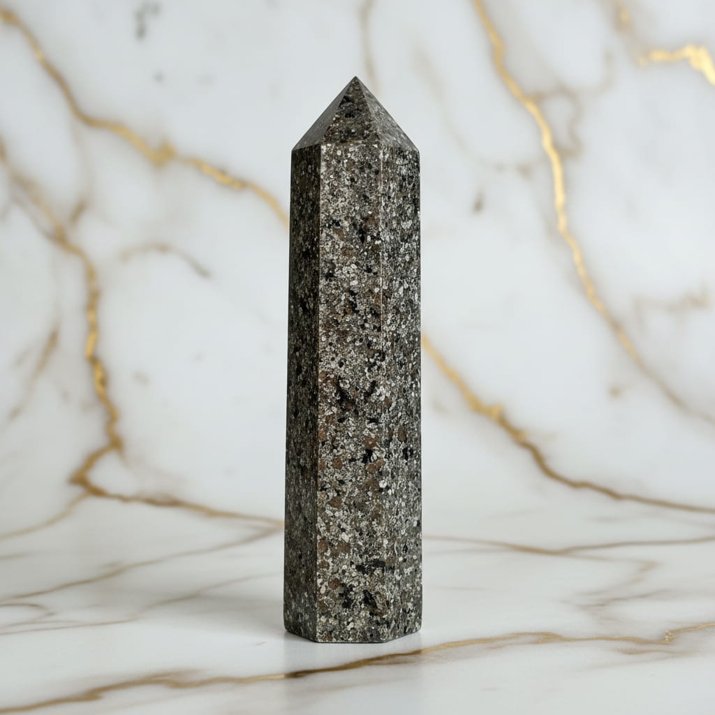 Flammenstein Obelisk - UV-reaktives Dekoobjekt