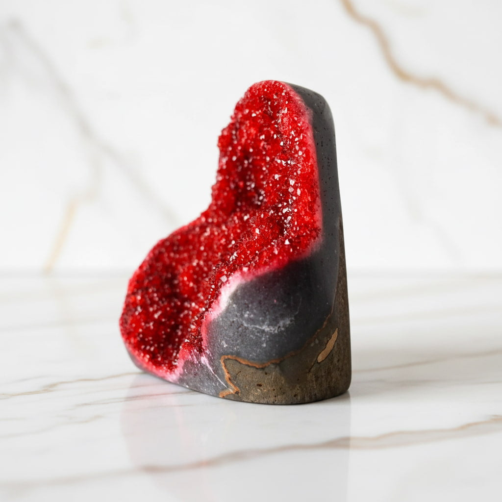 Amethystdruse – Glitzerndes Rot CrystalScents