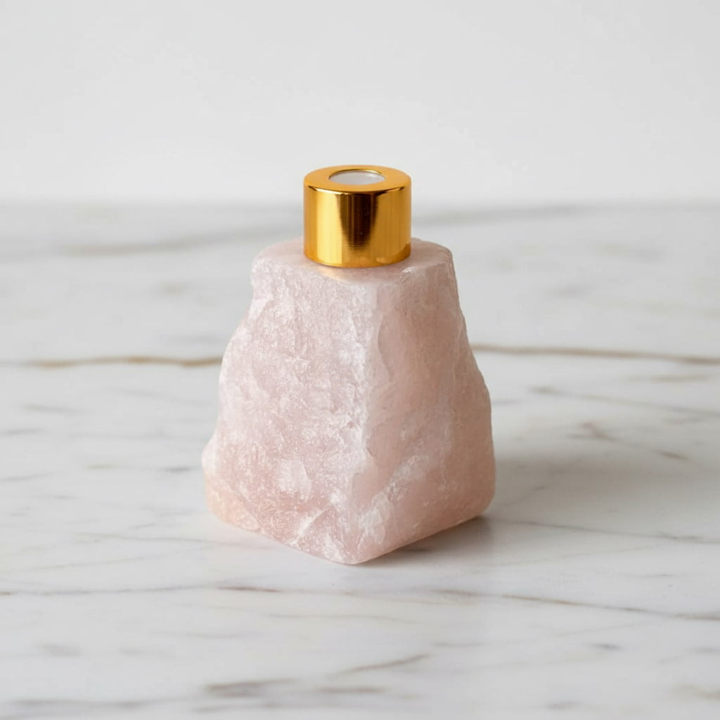 Rosenquarz Raumduftdiffuser - Harmonie & Leichtigkeit CrystalScents