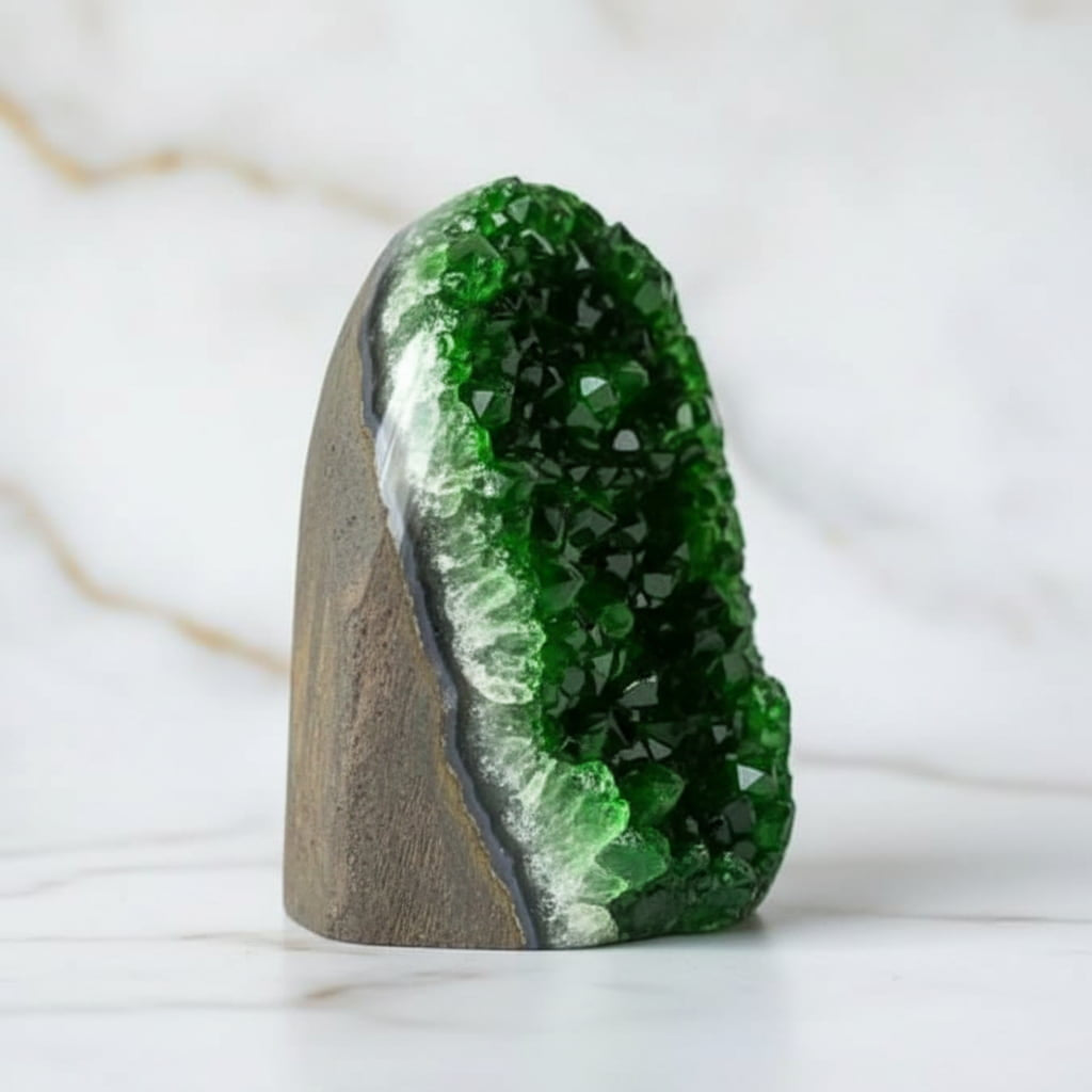 Amethystdruse – Grüne Kristallspitzen CrystalScents