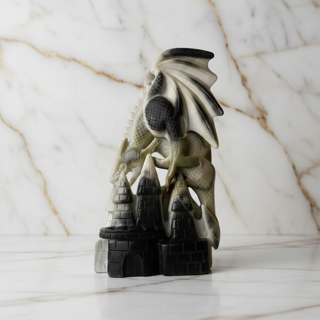 Tai-Chi-Stein – Majestätische Drachenfigur CrystalScents
