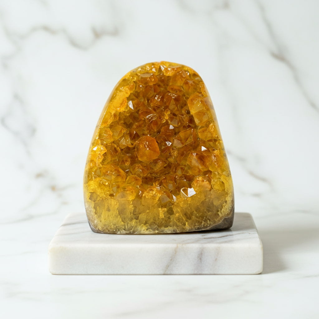 Amethystdruse Gelb – Funkelndes Deko-Highlight CrystalScents