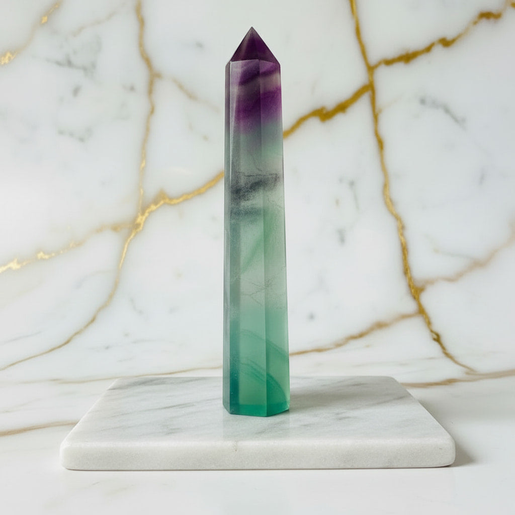 Fluorit Obelisk – Stilvolles Highlight JETZT sichern CrystalScents