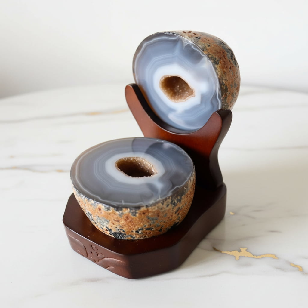 Achat Truhe auf dekorativem Podest