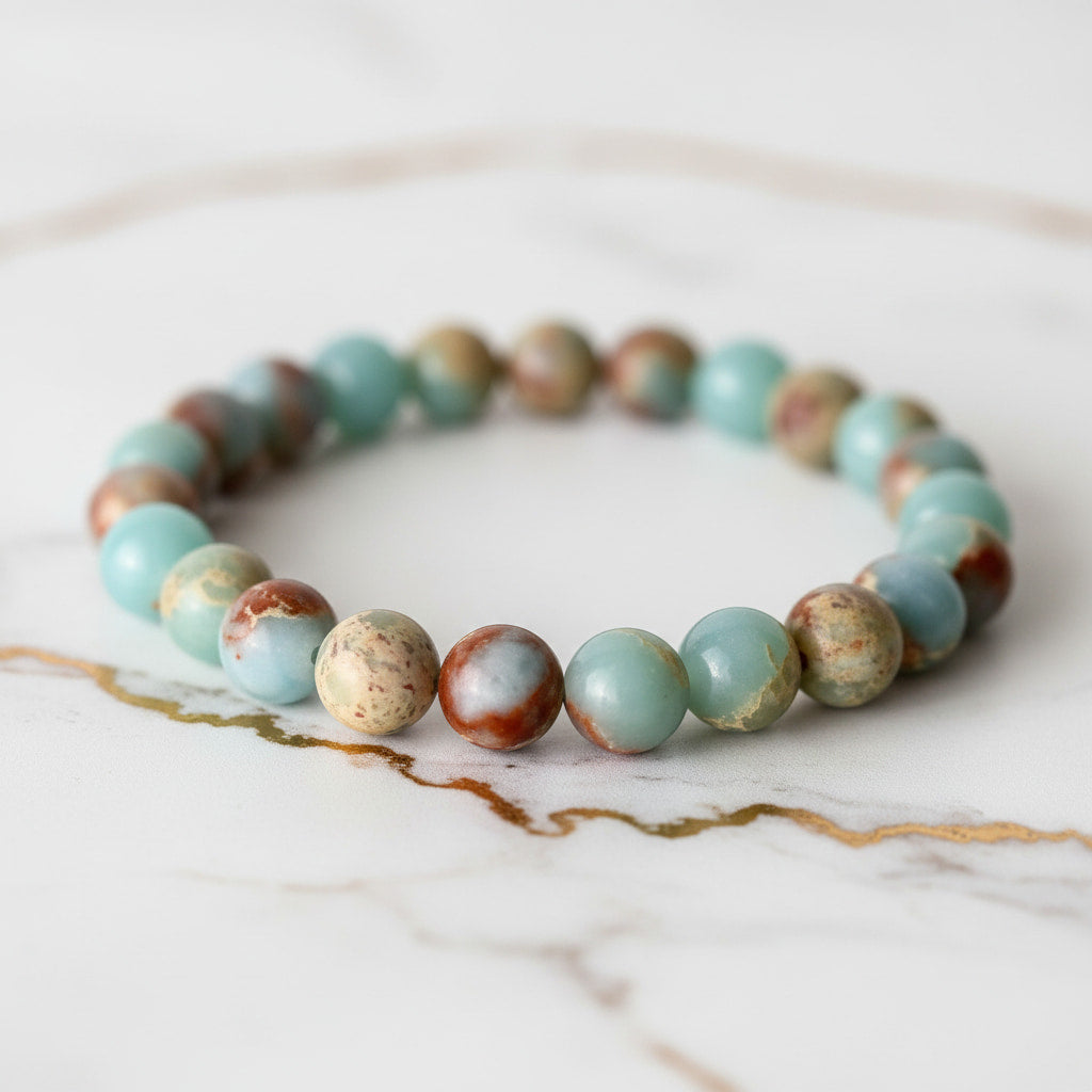 Kaiserstein Kugelarmband – Kraftvolles Naturjuwel für Stabilität