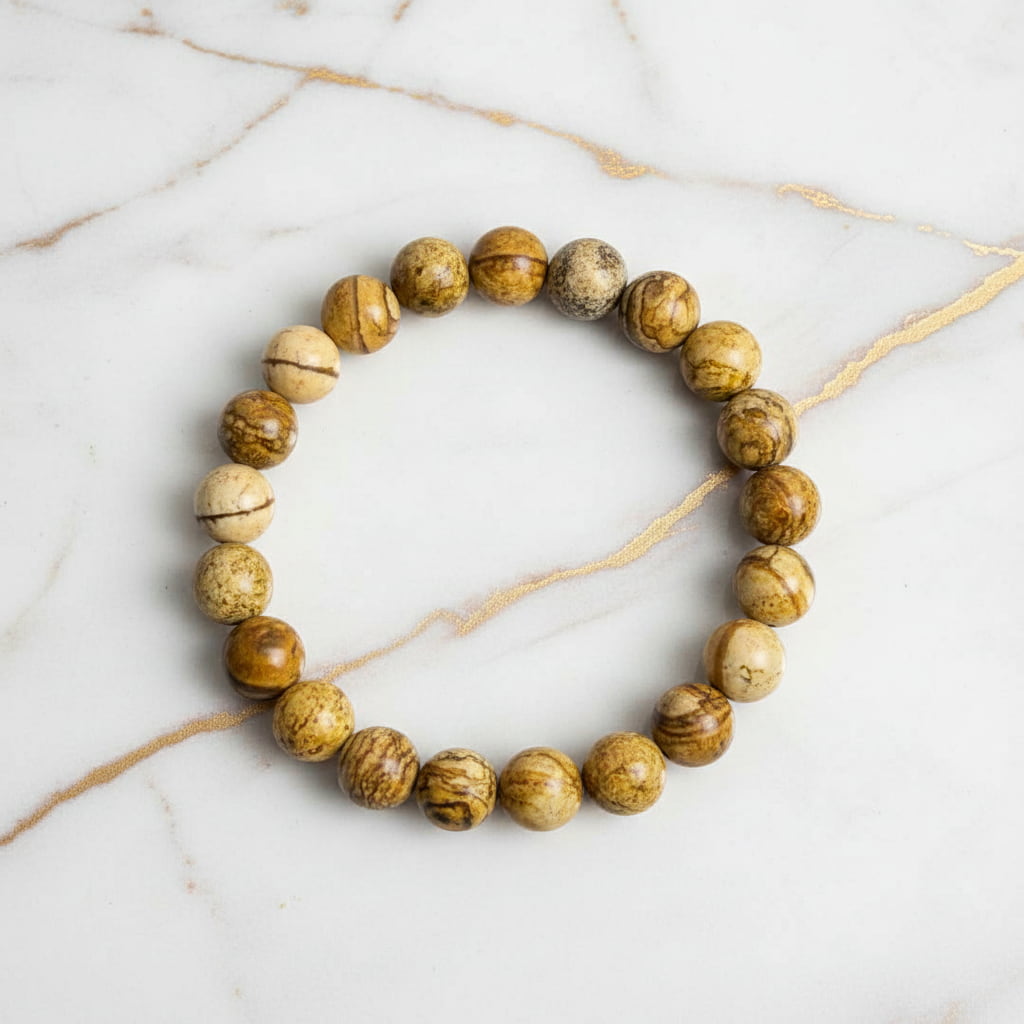 Jaspis Kugelarmband - Natürliche Energiequelle CrystalScents