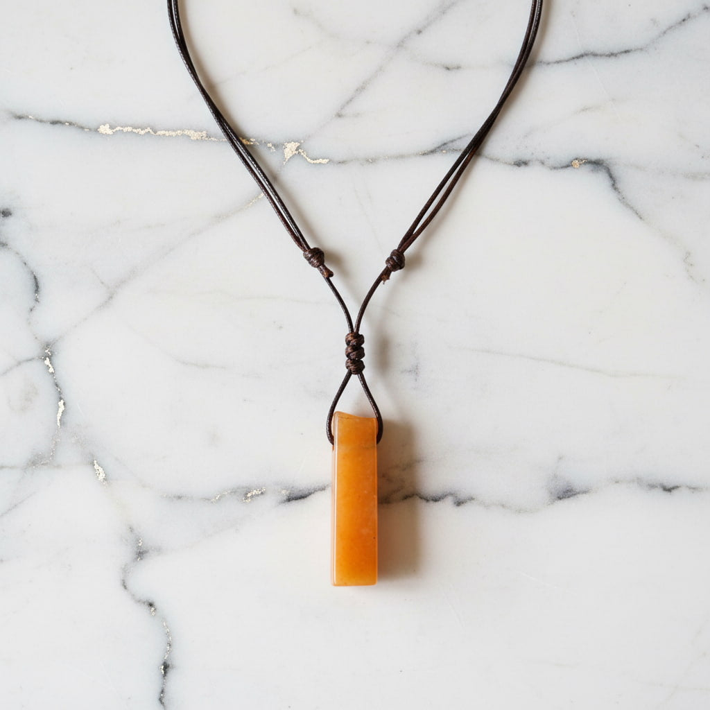 Jade Halskette - Sonnige Eleganz CrystalScents