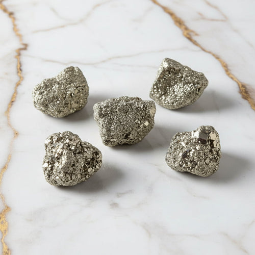 Pyrit Cluster – Glänzendes Naturstück CrystalScents