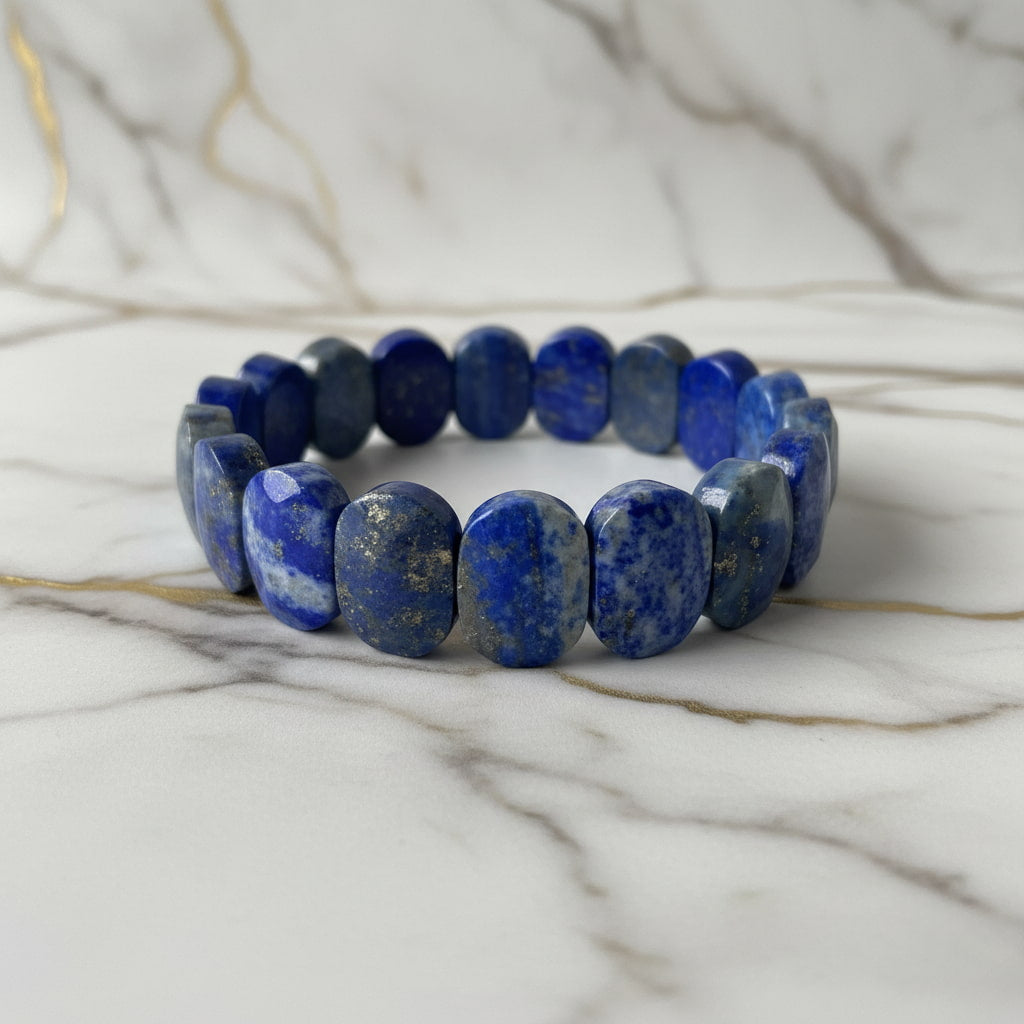Lapislazuli Facettenarmband – Faszination & Eleganz CrystalScents