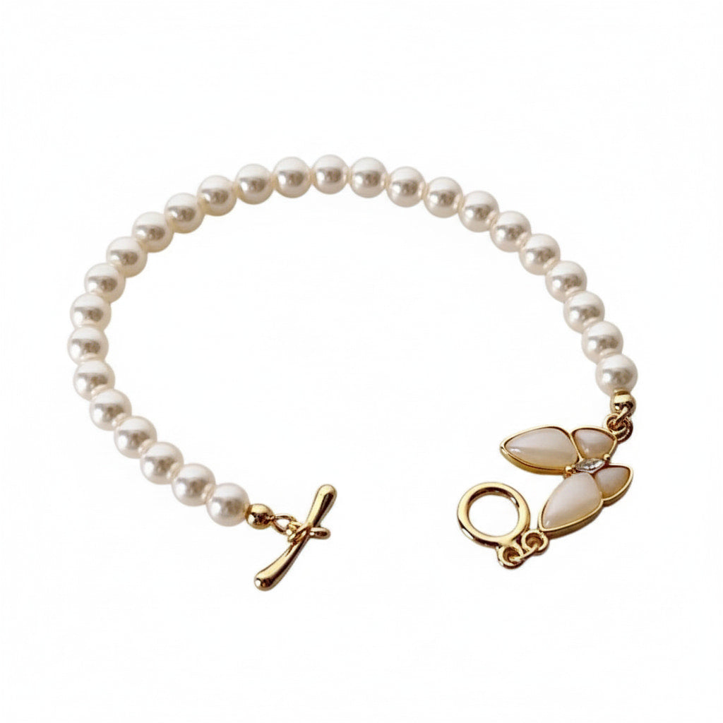 Perlenarmband mit Schmetterling – Leichtigkeit & Charme CrystalScents