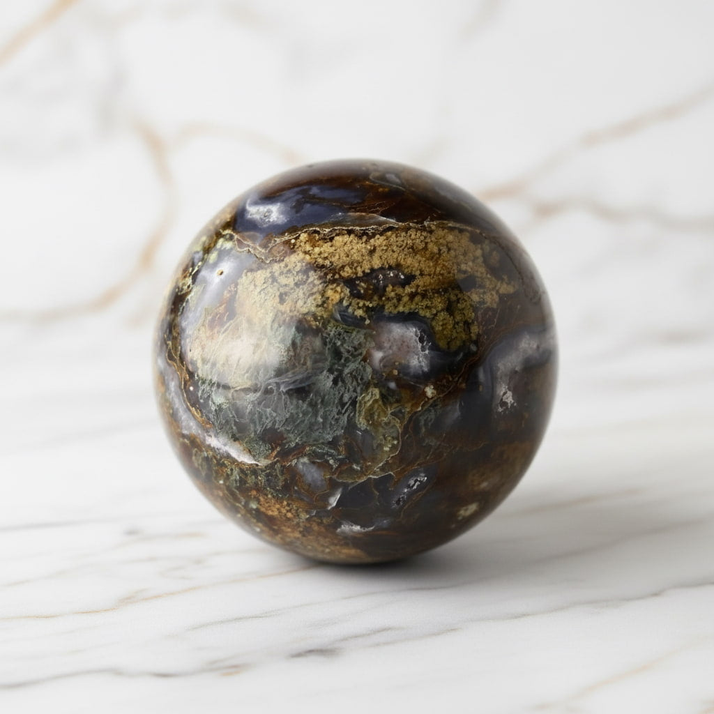 Moosachat Kugel – Naturnahes Wohnhighlight