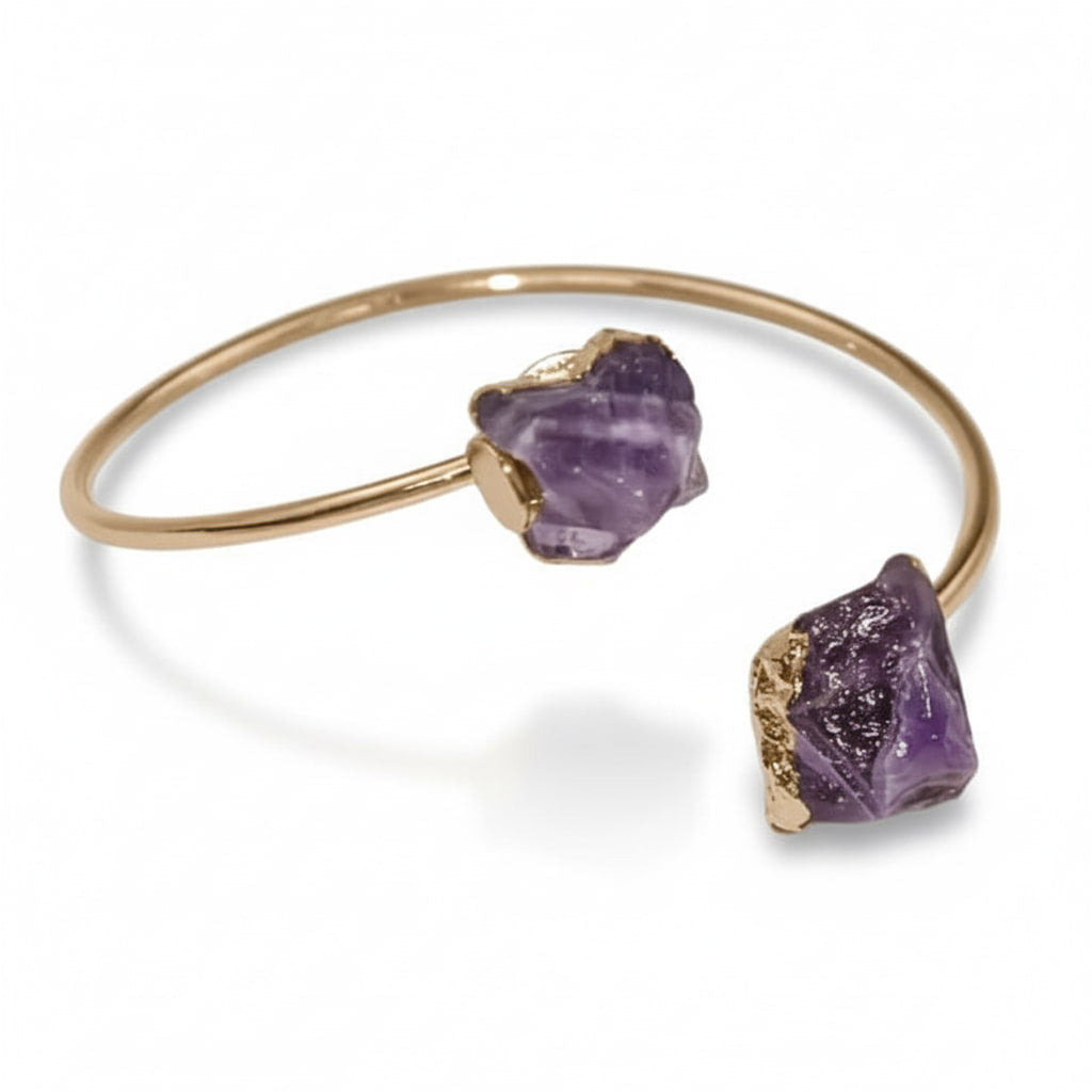 Amethyst Armreif – Rohsteine für besondere Ausstrahlung CrystalScents