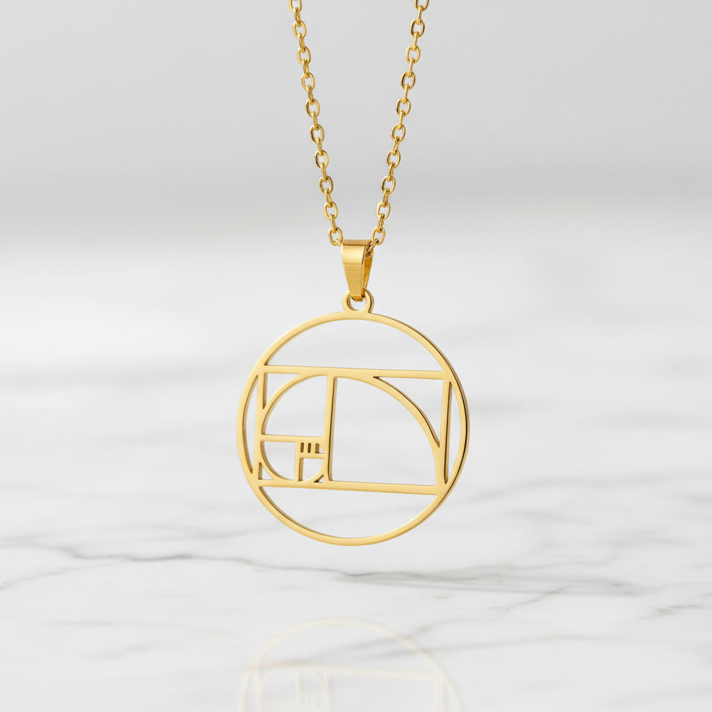 Halskette „Goldener Schnitt“ – harmonisches Schmuckstück CrystalScents