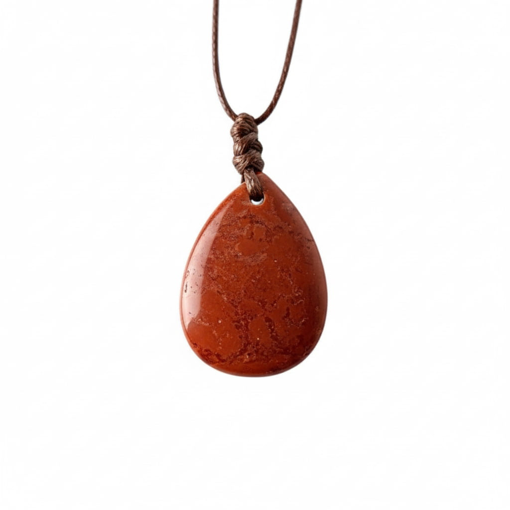 Roter Jaspis Halskette - Erdung & Selbstvertrauen CrystalScents