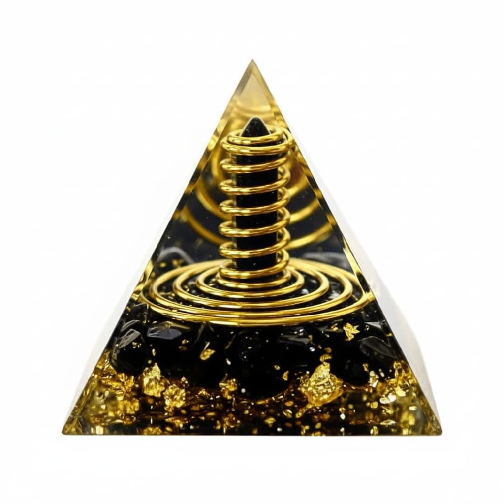 Orgonit Pyramide Obsidian - Schutz & Stärke CrystalScents