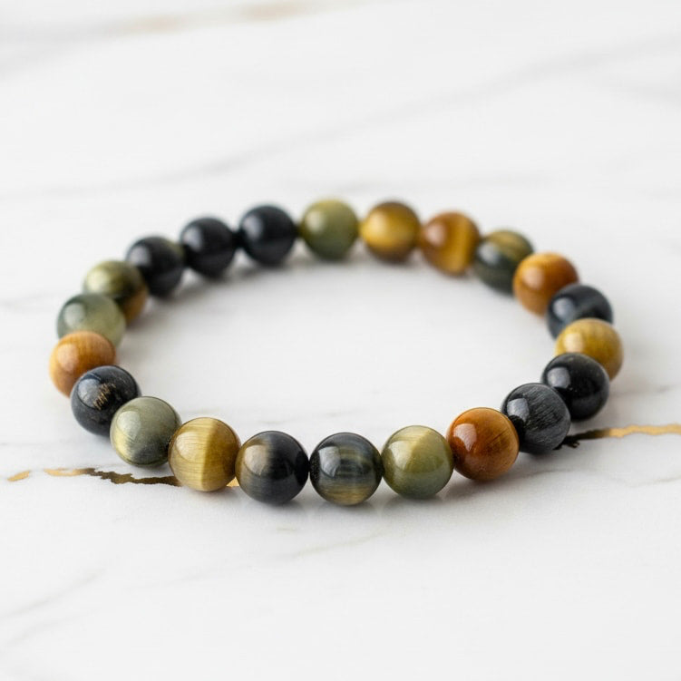 Tigerauge Kugelarmband - Energie & Schutz