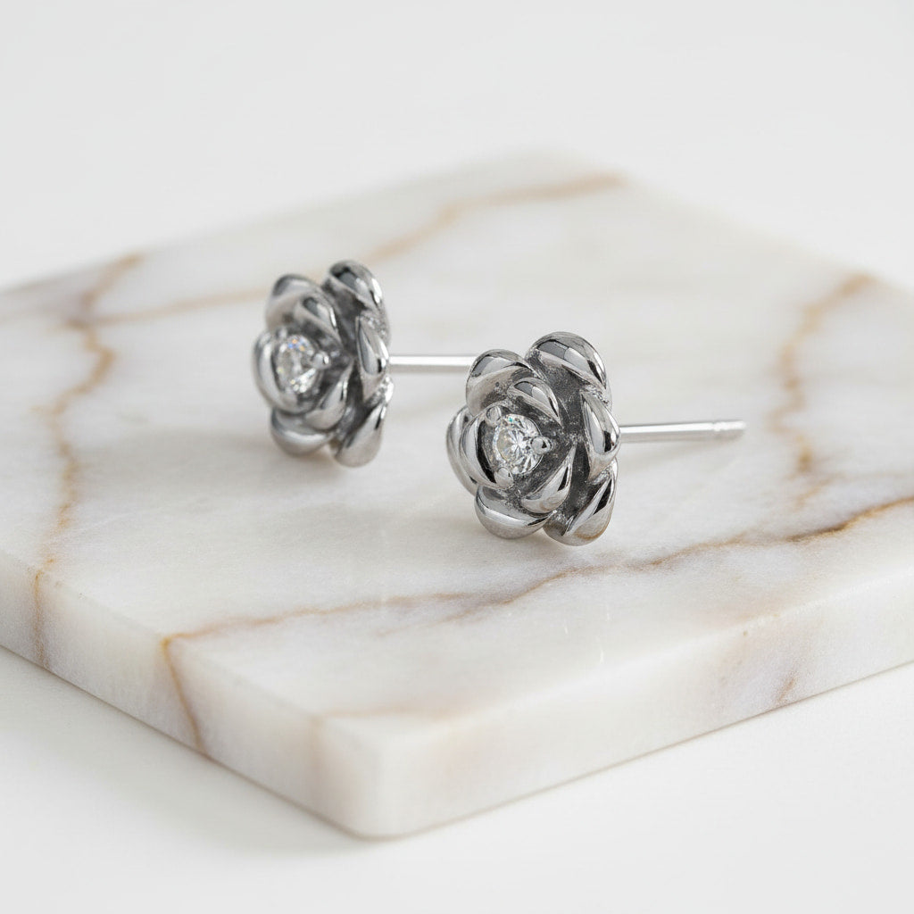 Ohrstecker Silber Rosenform – JETZT entdecken CrystalScents