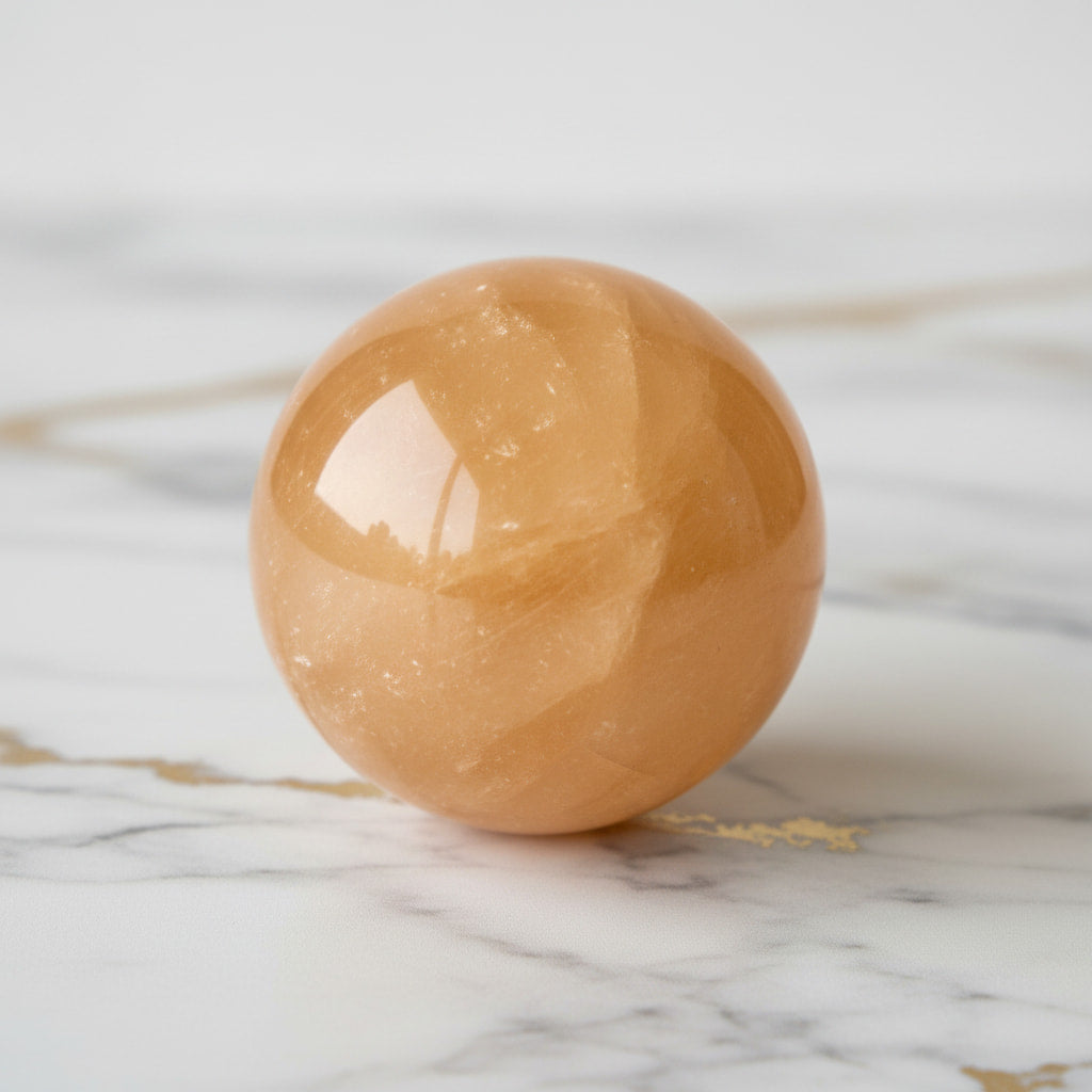 Calcit Kugel - für Wärme & Vitalität CrystalScents
