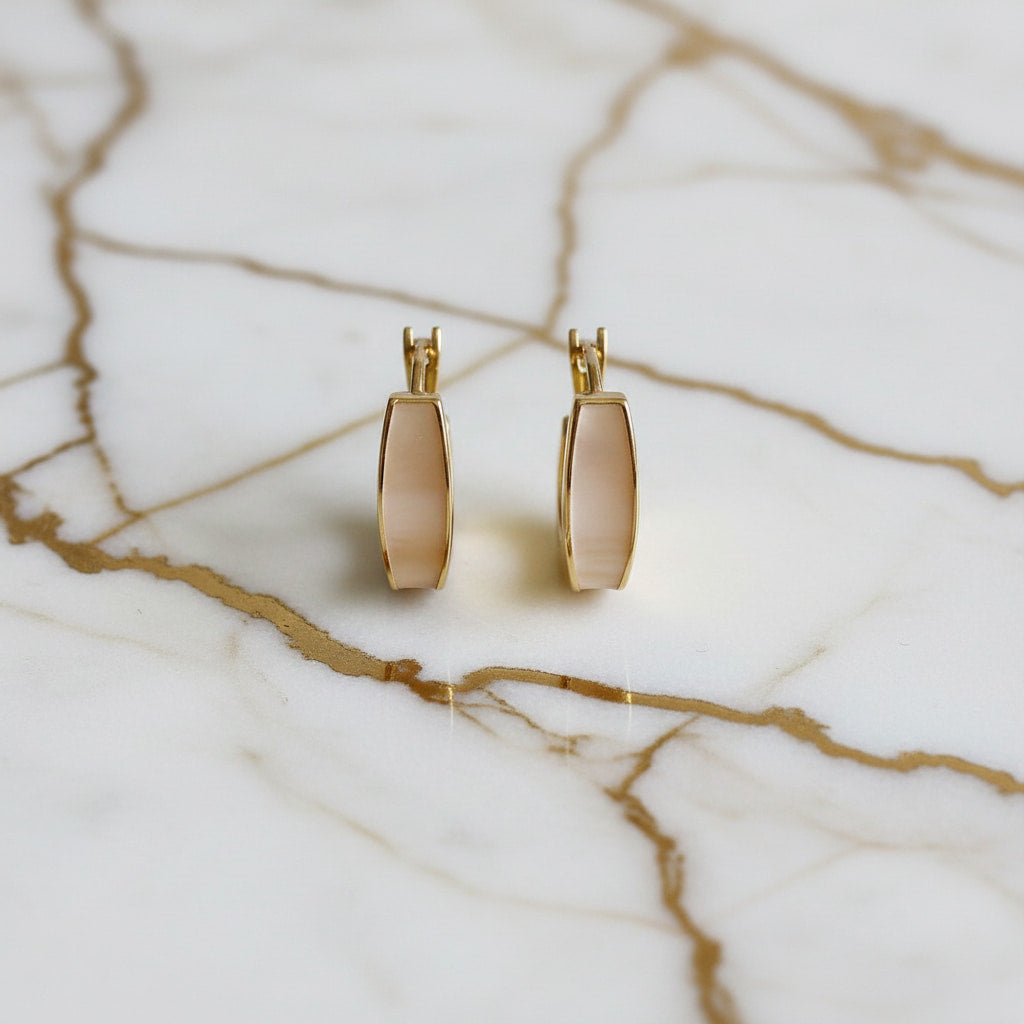 Kreolen in Gold mit edlem Schimmer-Effekt CrystalScents